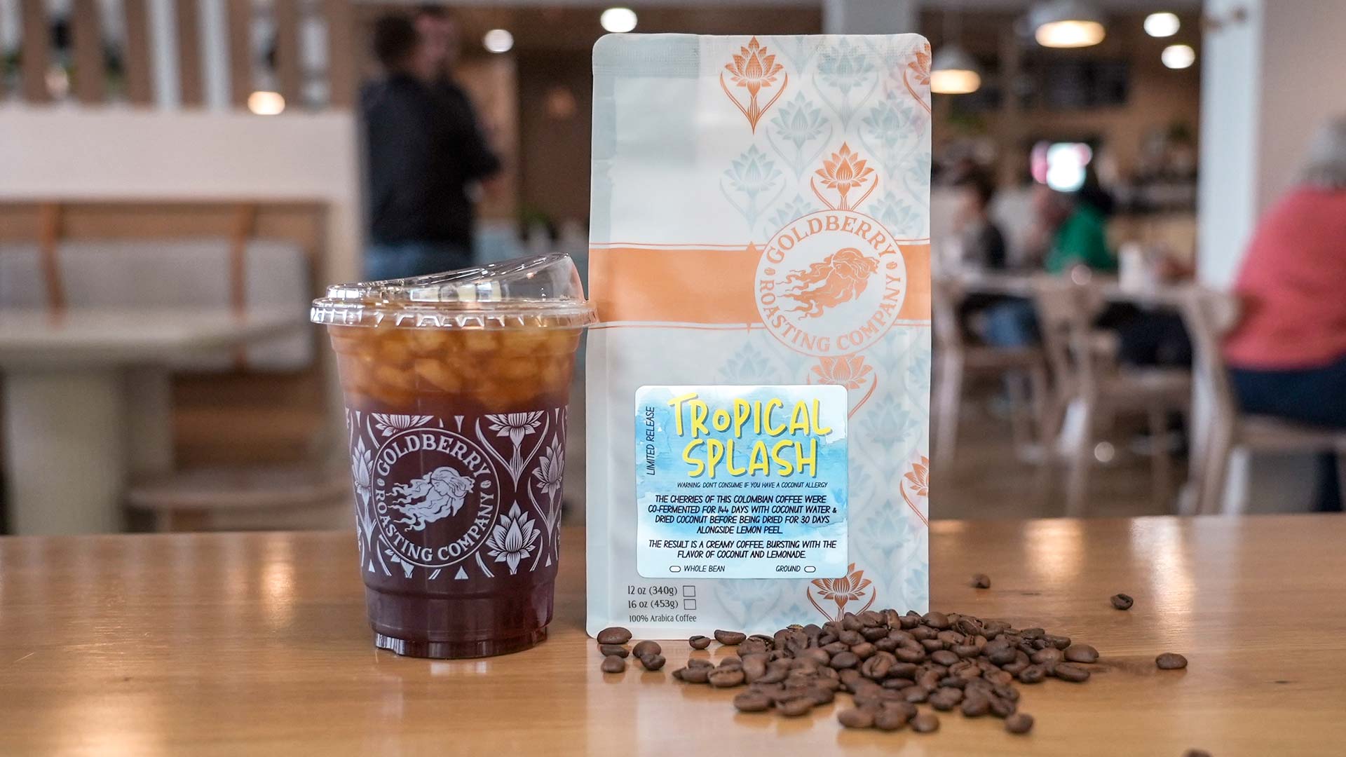 Our brand new, limited-release Tropical Splash Coffee launches Thursday!