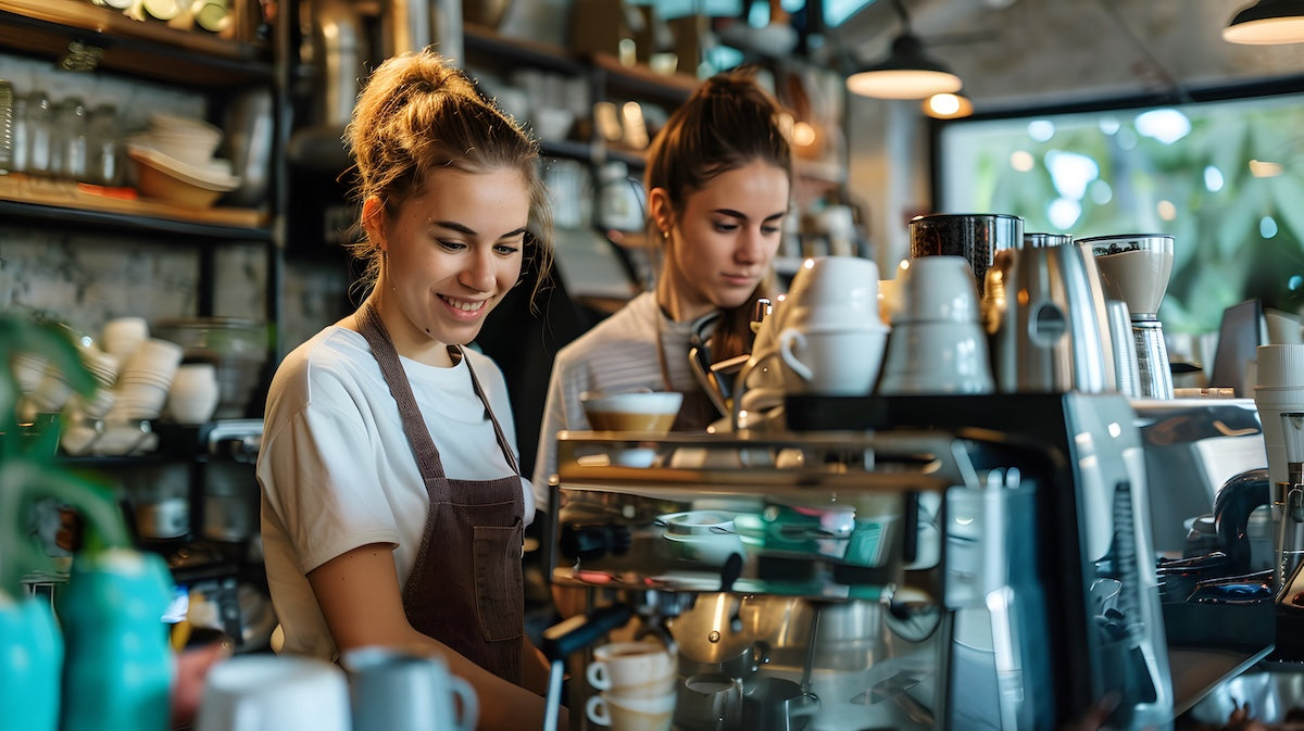 retail store coffee setup