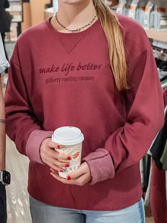 Make Life Better' Crewneck